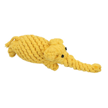 Load image into Gallery viewer, fun dog toys for aggressive chewers, durable rope toys for aggressive dogs, elephant rope toy for dogs
