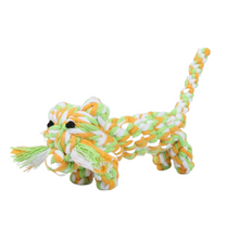 Load image into Gallery viewer, fun dog toys for aggressive chewers, durable rope toys for aggressive dogs, chewy tiger dog toy
