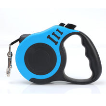 Load image into Gallery viewer, retractable dog leashes for small and medium dogs who are gentle dogs. Walking your dog with a retractable leash allows them to adventure out while still providing a safe distance between you. retractable leashes work with both dog harnesses and dog collars.
