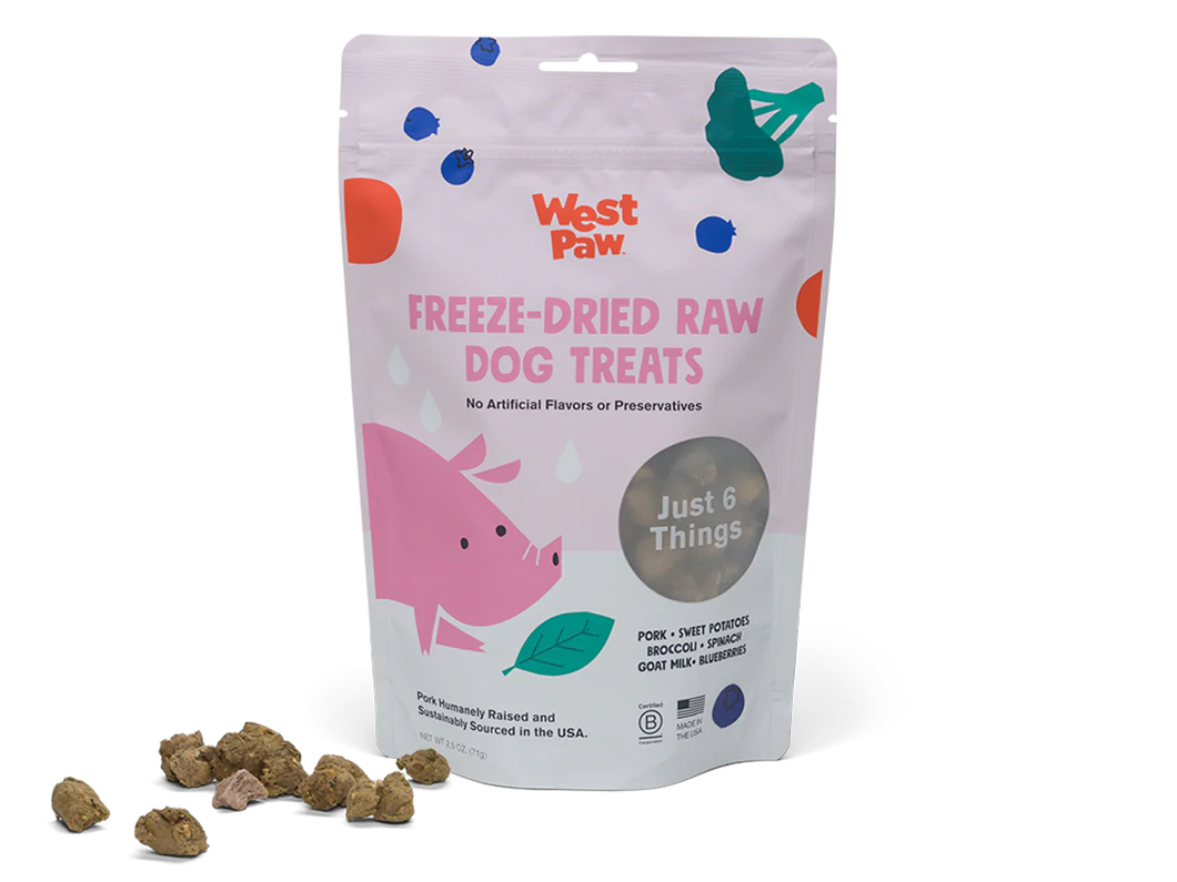 West Paw Freeze Dried Pork with Superfood Dog Treats