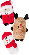 Load image into Gallery viewer, Holiday Squeakie Buddies - Pack of 3
