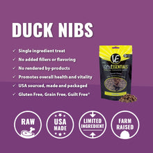 Load image into Gallery viewer, Vital Essentials Freeze Dried Duck Nibs Dog Treats by Vital Essentials
