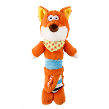 Load image into Gallery viewer, GiGwi Shaking Fun Series Fox Squeaky Crinkle Dog Toy for Medium and Large Dogs
