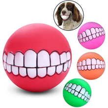 Load image into Gallery viewer, Silicone Bite Resistant Squeaky Dog Toy Balls, training toys for dogs, dog toys for training puppy, best balls for dogs
