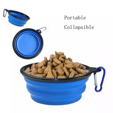 Load image into Gallery viewer, Silicone Portable Collapsible Dog Pet Bowl - Medium Size
