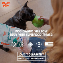 Load image into Gallery viewer, West Paw Freeze Dried Duck with Superfood Dog Treats
